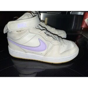 Nike Court Borough Kids Sneakers Size 12C Mid 2 Lilac